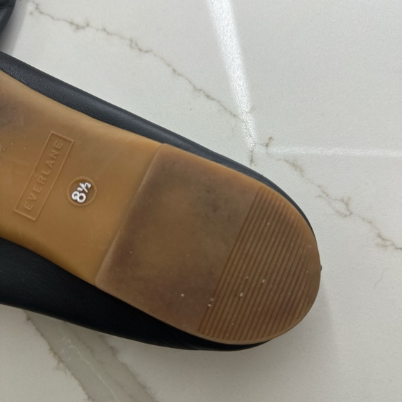 Everlane Black Loafers Sleek Glove Slip-Ons - Picture 4 of 4